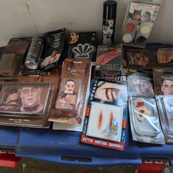 Lot Of Spirit Halloween Special FX Wounds And Makeup