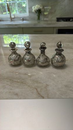 Perfume Bottles, Vintage Set Of 4