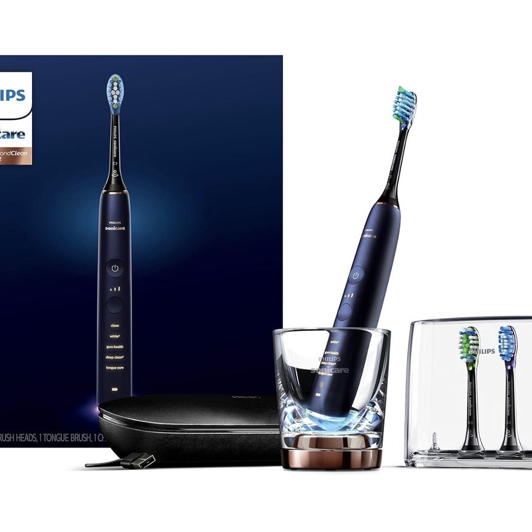 Philips Sonicare DiamondClean Smart 9750 Rechargeable Electric Power Toothbrush, Lunar Blue, HX9954/56
