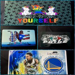 Custom license plates