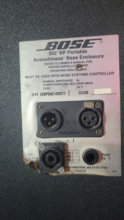 Bose 502b