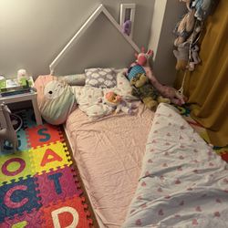 Twin Bed Frame + Mattress 