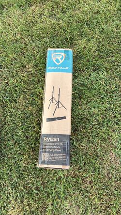 Rockville RVES1 Adjustable Pro PA Speaker Stands
