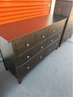 2 black dressers set