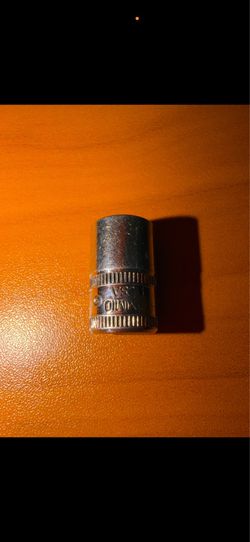 Snap-on 1/4” Drive 10mm Chrome Shallow Socket Good Condition