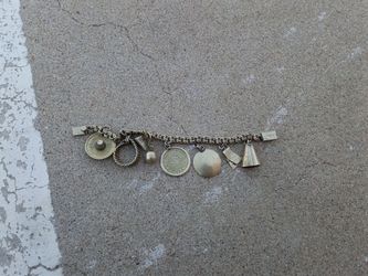 Sterling Silver Al Paca Mexican Charm Bracelet