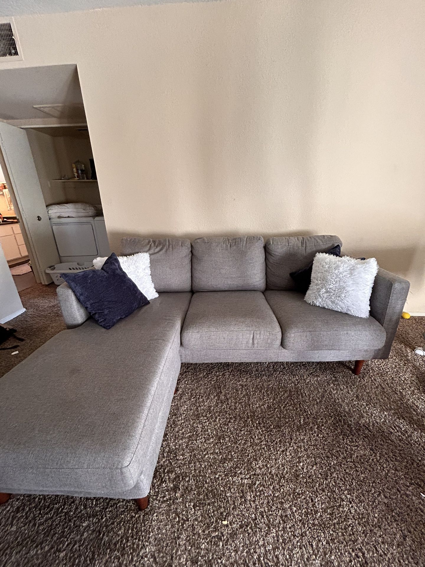 Small Grey Couch 
