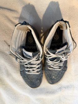 Vans Sk8-Hi Zip Harry Potter Hogwarts Blue White High Top Sneakers