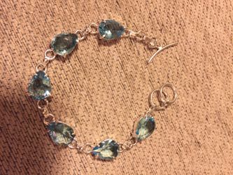 Blue topaz bracelet