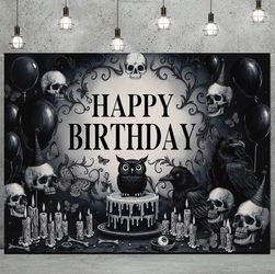 Gothic birthday banner