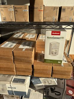 Kwikset Home Connect 620 deadbolt set.