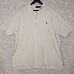 Polo Ralph Lauren Men Polo Shirt Size 3XB Cotton Pullover Golf Preppy READ

