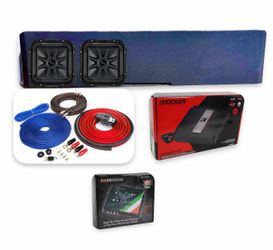 NEW FULL BASS PACKAGE KICKER AUDIO INSTALLED FIT SILVERADO SIERRA CREW CABS 2019-2026