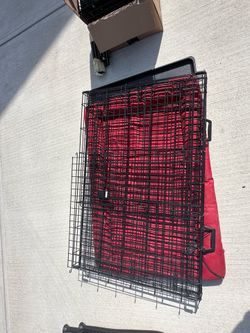Large Dog Crate with Bed
