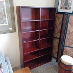 Dark 2ood Double Bookcase