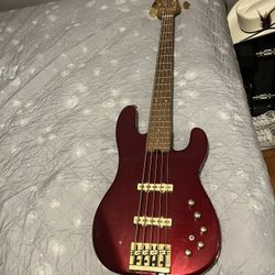 Charvel Pro-mod San Dimas Bass JJ V Candy Apple Red Electric Bass Guitar
