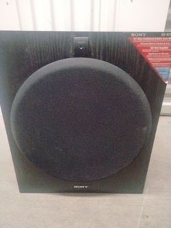 SONY Home theatre subwoofer plus a pair of left/ right speakers