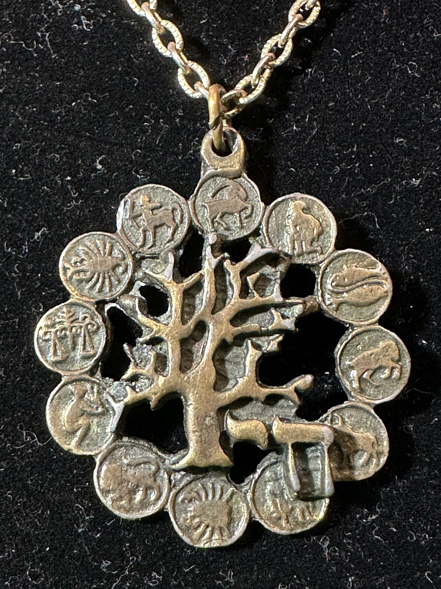 Tree Of Life Brass Necklace 