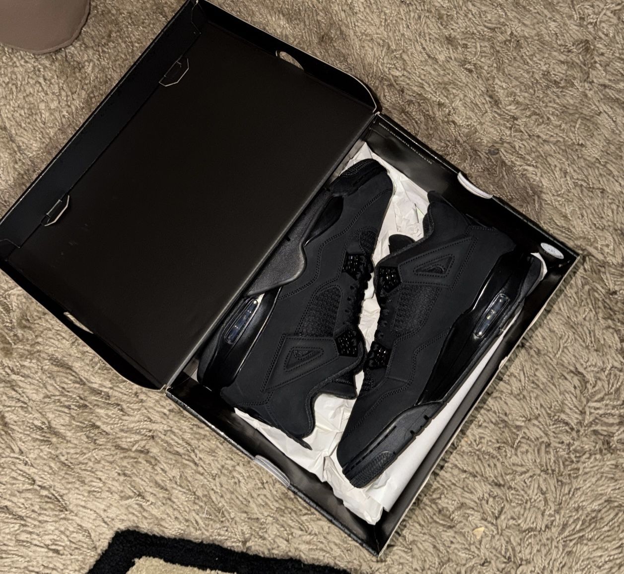 Jordan 4 Retro Black Cat (2025) Size 10.5 Men Brand New 