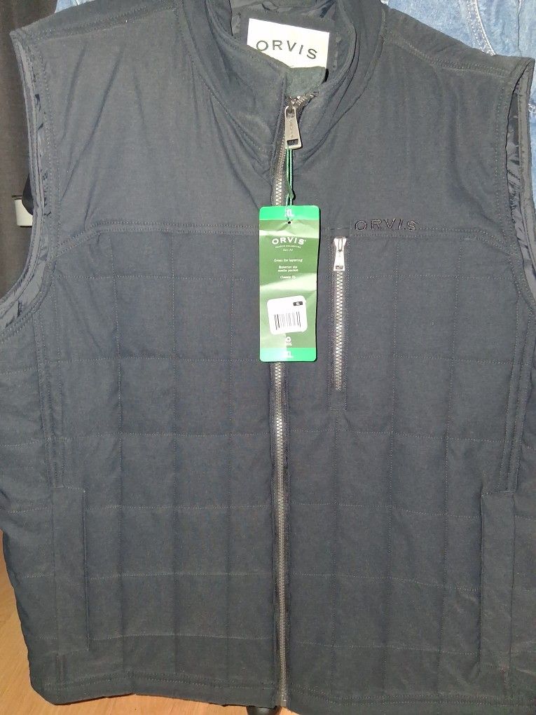 ORVIS QUILTED VEST MENS XL NEW