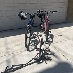 Two Bikes & Bike  Rack