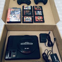 Original Sega, Genesis Console And 7 Games items are all fully functional adult owned purchased for collecting please read info check out photos