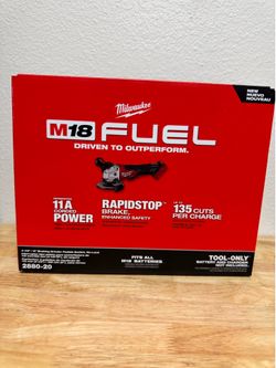 Milwaukee M18 Fuel 4-1/2”- 5” braking grinder paddle switch no lock