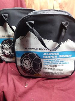 Snow tire chains for large pickups vans SUV