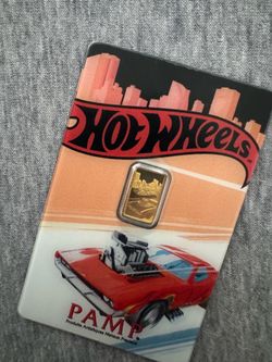 Pamp 1 gram hot wheels gold bar