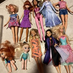 Assortment Of 10 Dolls
