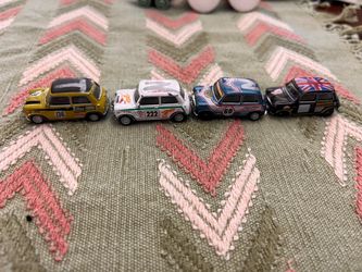 Hongwell 1/72 MINI COOPER lot bundle  1.5" Mini Figure Diecast Car Model Toy x4