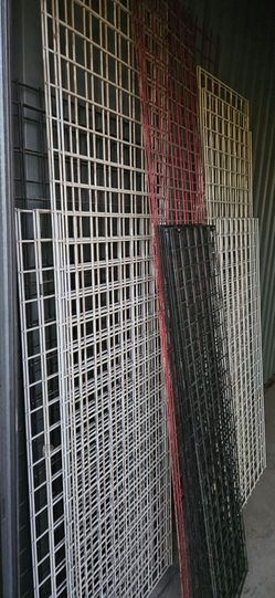 13 Metal Display Grid Panels (various sizes) for display, garden, trellis