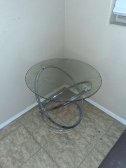 Small glass top end tables