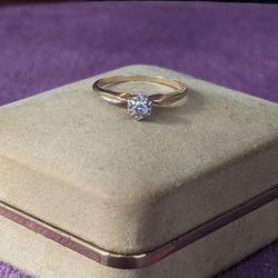 Diamond Ring 14KT Solid 