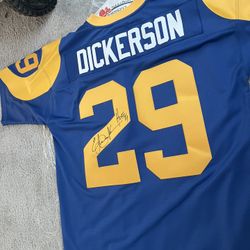 Signed Rams Jersey From Eric Dickerson 