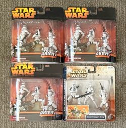Star Wars ROTS Clone Wars Trooper Army Builder 3-Pack Lot