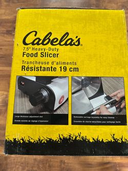 New in box-Cabela's 7.5" Heavy-Duty Food Slicer