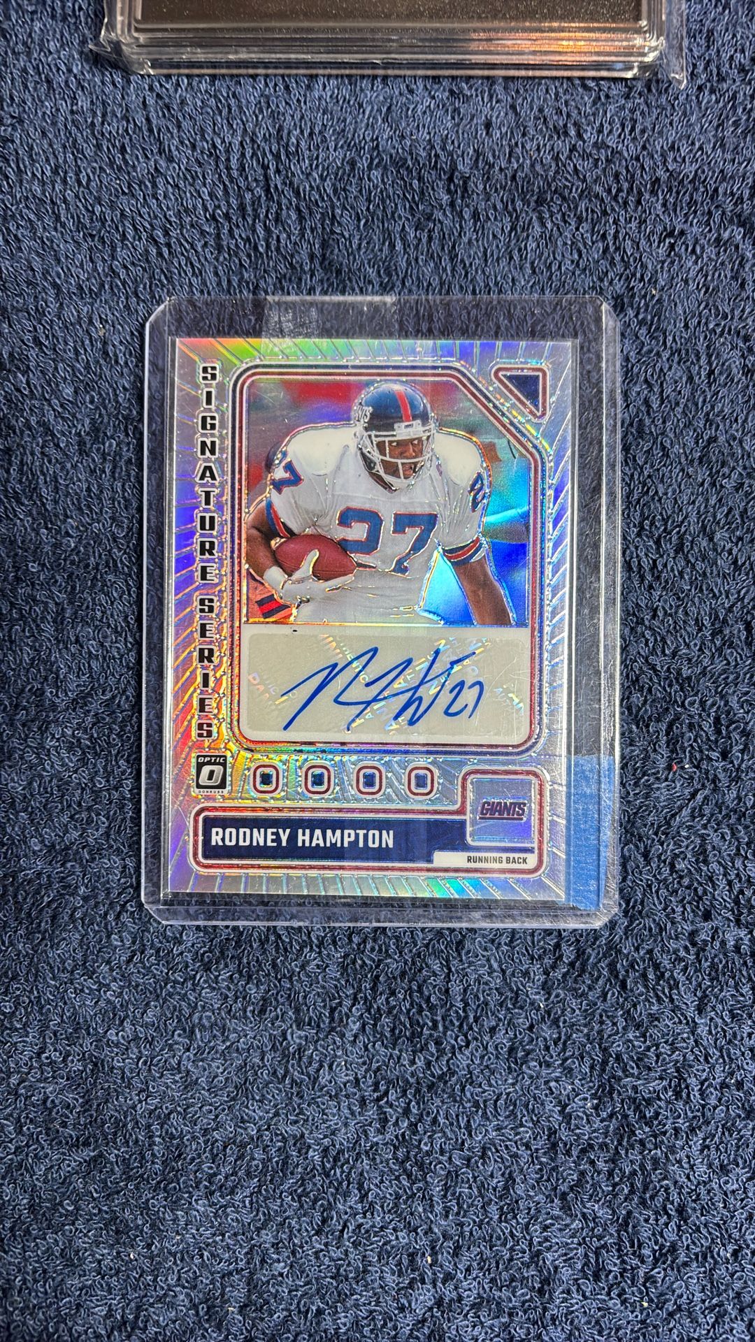 2023 Panini PRIZM Optic Rodney Hampton Auto