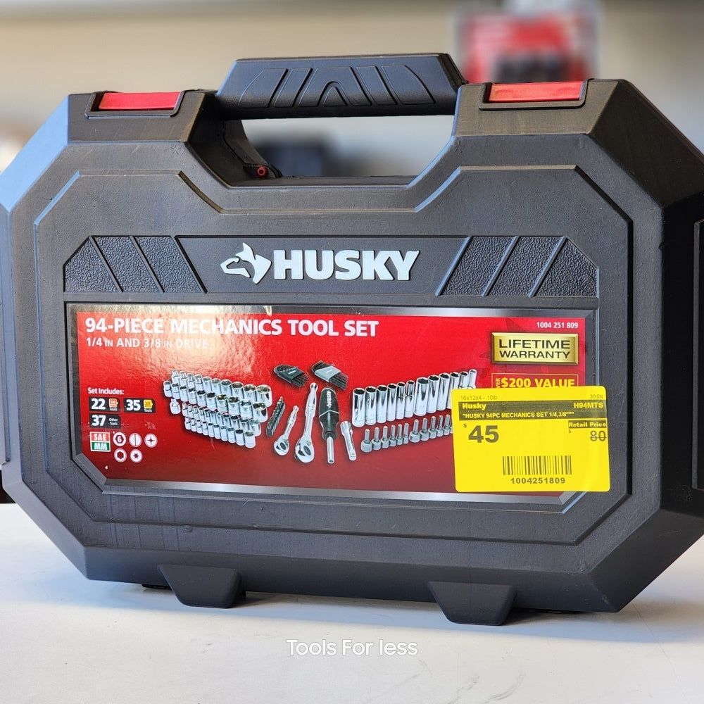 Husky 94PC MECHANICS SET 1/4,3/8" (H94MTS)