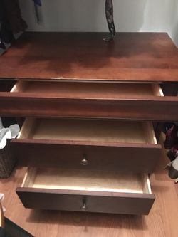 All wood file cabinet