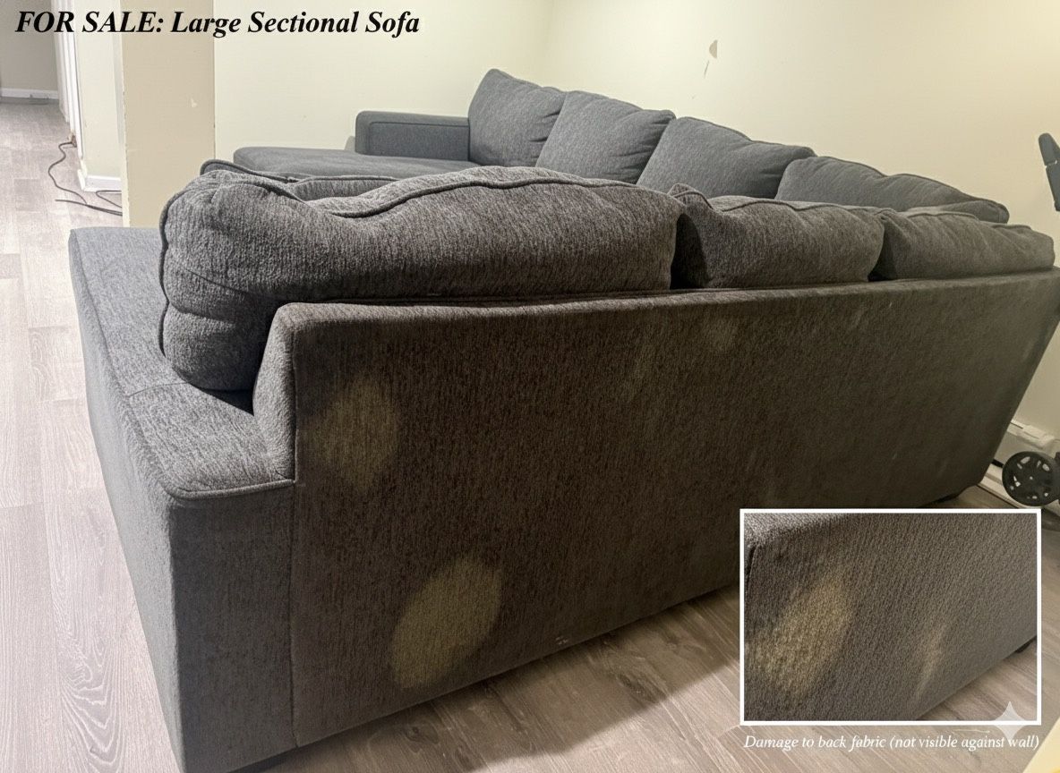 Large Gray Sectional Sofa