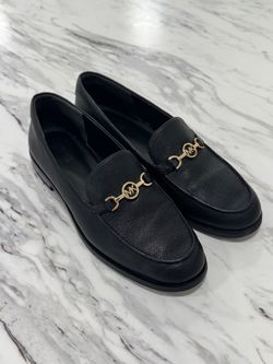 Michael Kors Black Leather Loafers