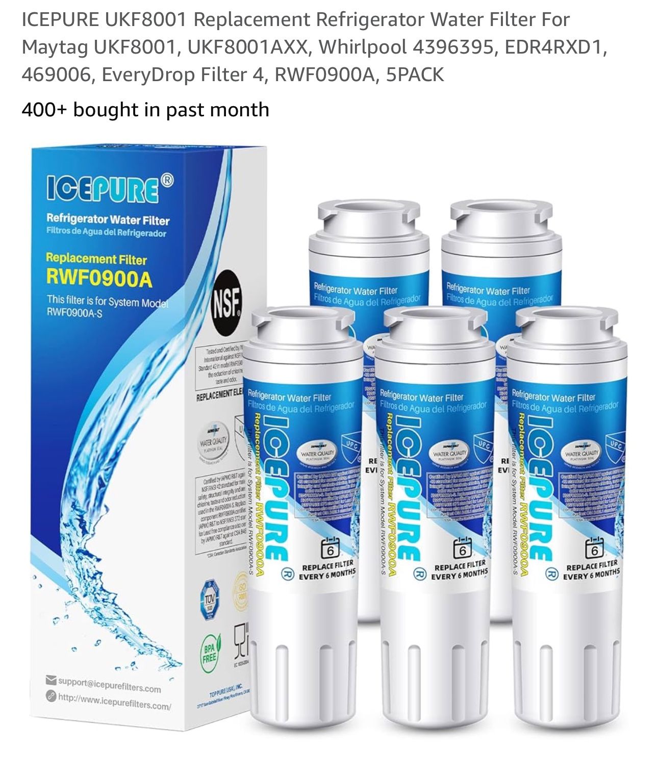 ICEPURE REFRIGERATOR WATER FILTER