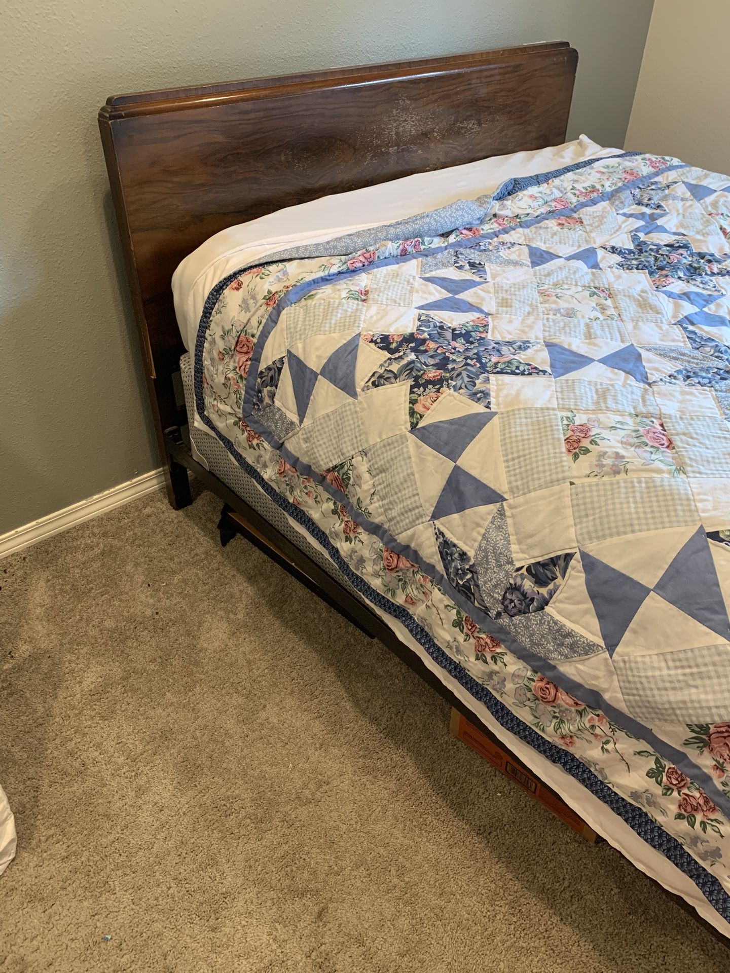 Full Size bed frame with headboard
