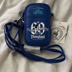 Disneyland 60th Diamond Anniversary Phone Holder/Wallet Crossbody