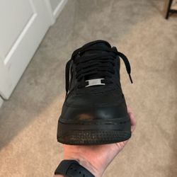 All Black Supreme Air Force 1s