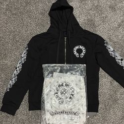 Chrome Hearts white & black zip-up GREAT DEAL 