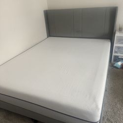 Grey Queen Bed Frame 