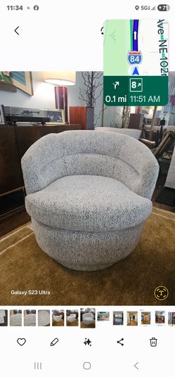 West elm swivel chair