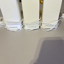 3 Linksys Velop Tri-Band Home Mesh Wi-Fi Systems